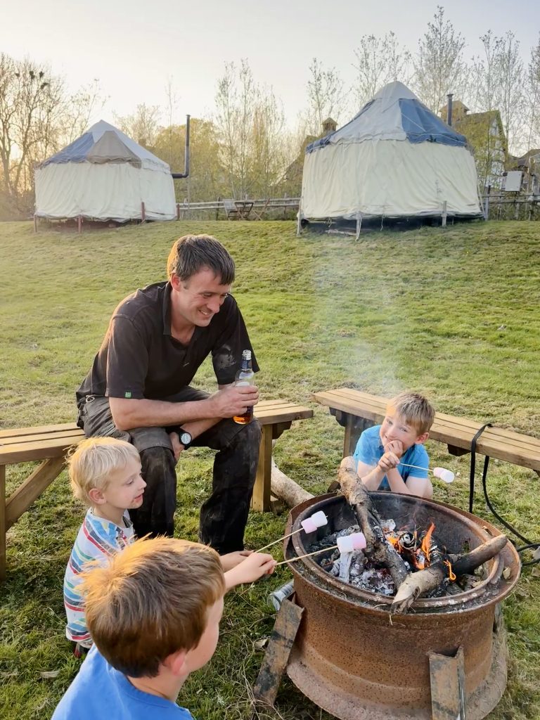 Our Yurts 29 Family glamping on our farm
